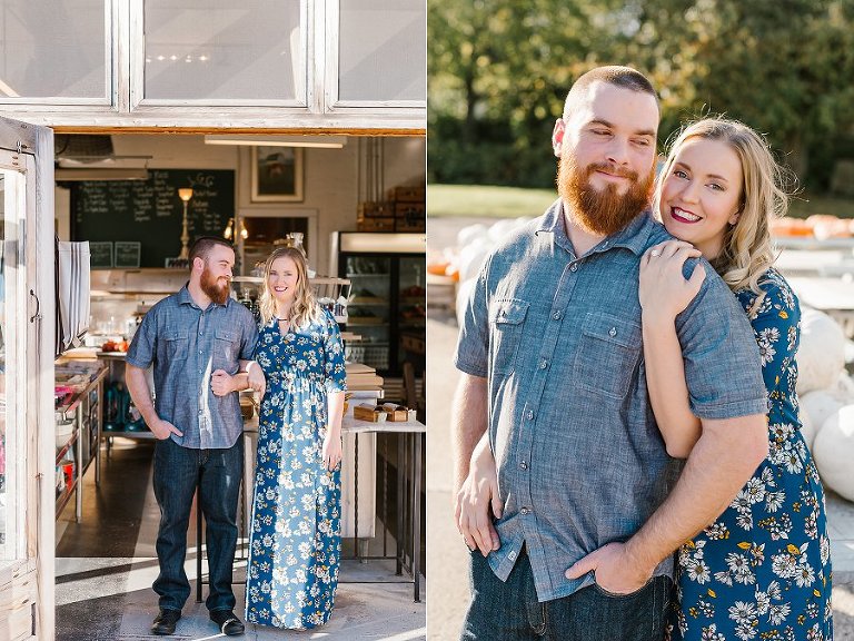 Fall Indianapolis Engagement Photos At Locally Grown Gardens And