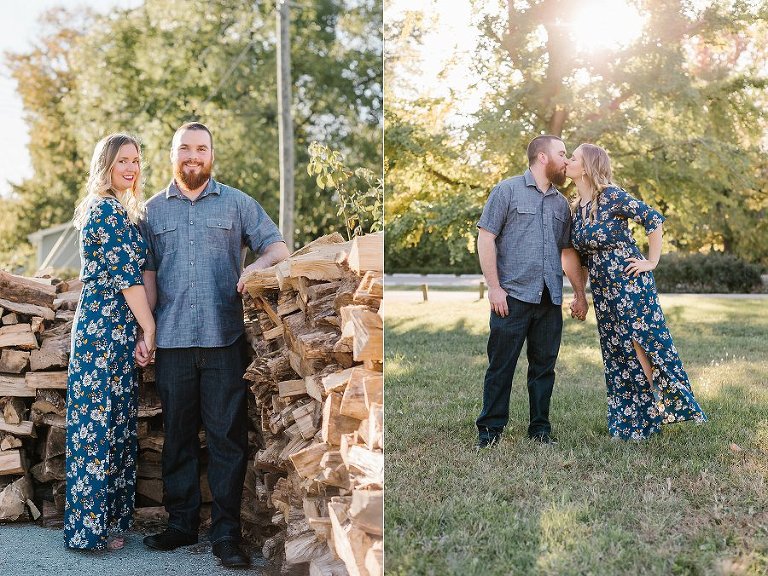 Fall Indianapolis Engagement Photos At Locally Grown Gardens And