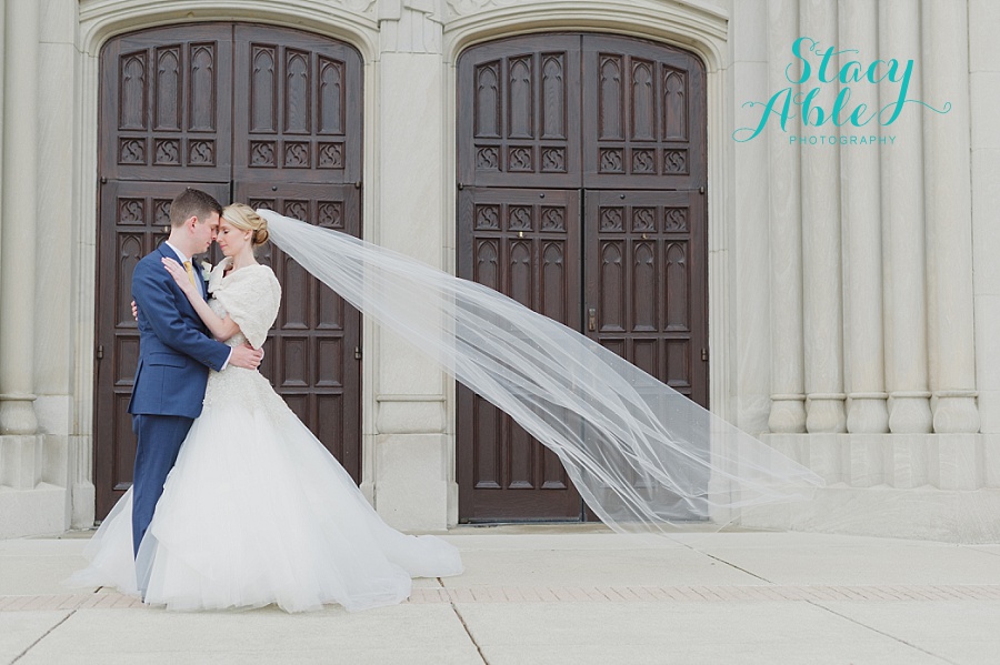 Indianapolis Public Library – Winter Wedding Photography