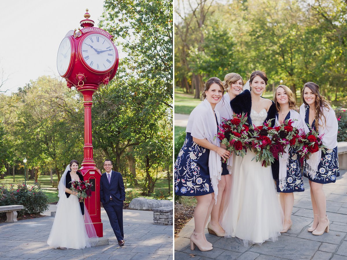 the loft at walnut hill fall IU rosewell house indianapolis wedding photography