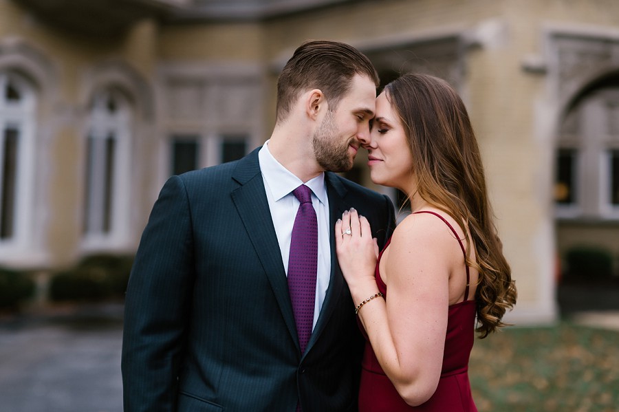 Laurel Hall Winter Engagement Photography