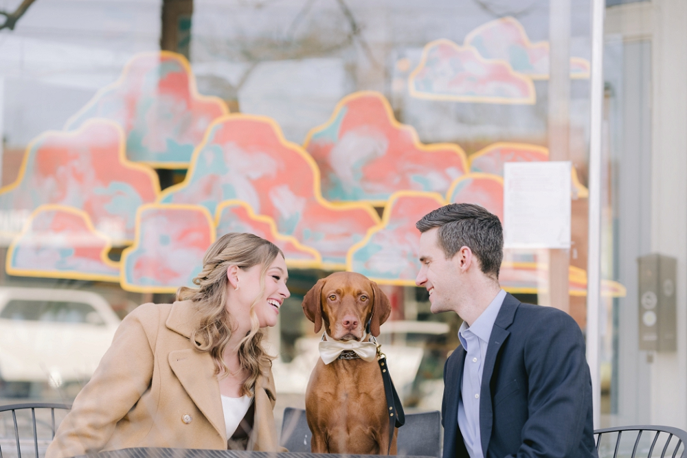 Ali and Matt’s Pre-Wedding Portraits in Fountain Square, Indianapolis: A Love Story at Calvin’s Coffee Shop