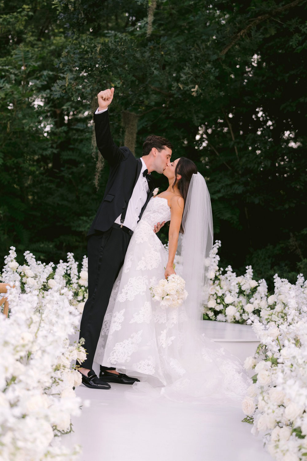 Wedding Florals on a table
